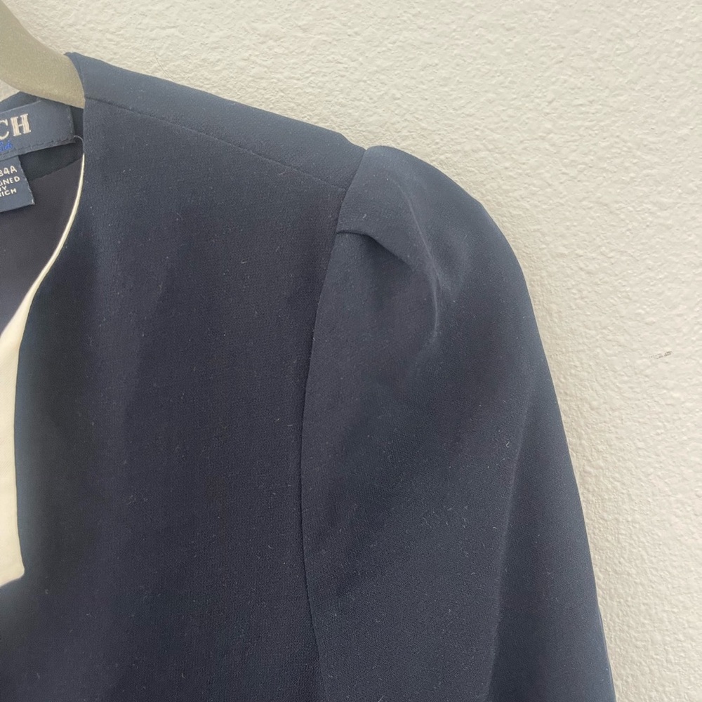 PRICH Classic Navy Long Sleeve Dress with White Trim - Picture 8 of 9